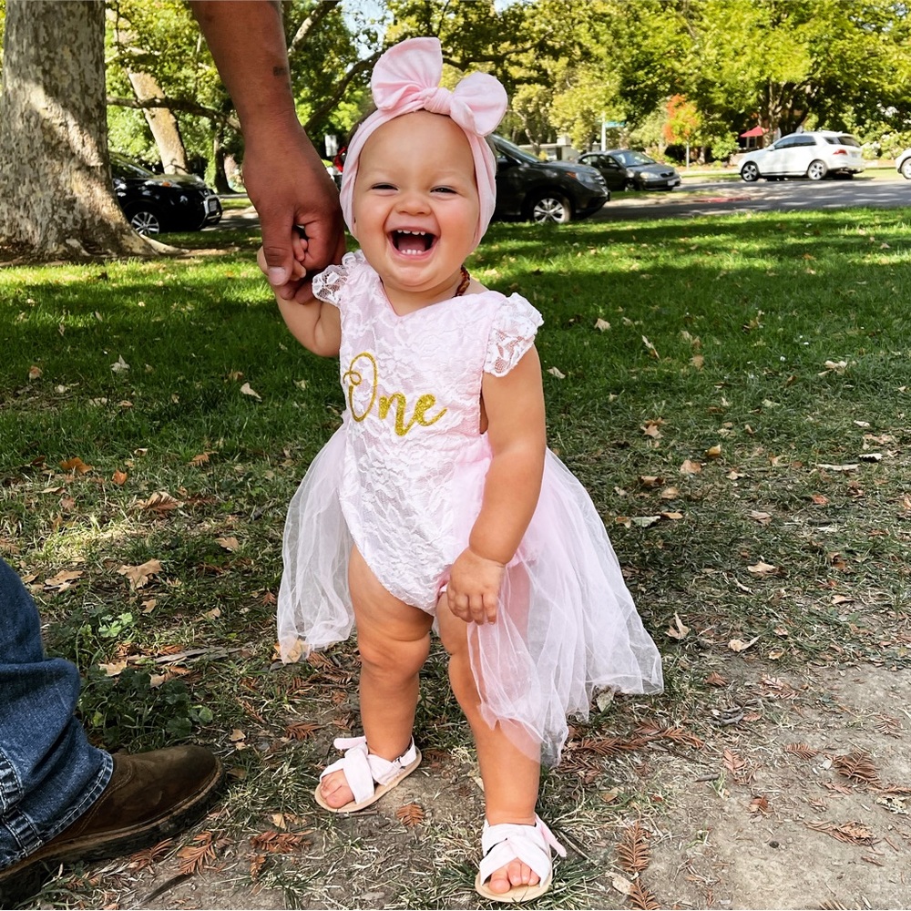 Baby girls one year outfit